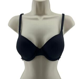 Soma Embraceable Enchanting Lace Demi Bra 32D Black